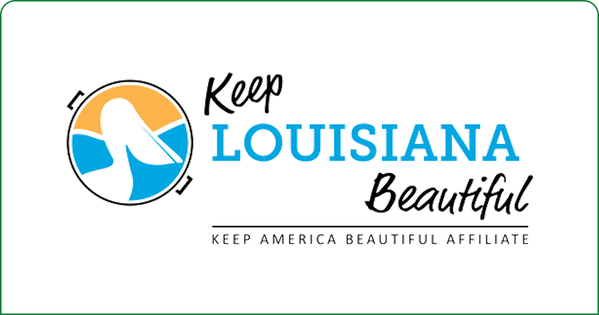 Keep Louisiana Beautiful logo with pelican illustration.